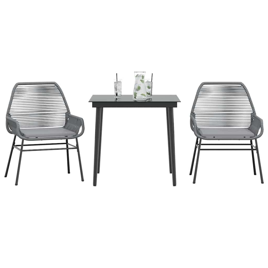 7-Delige Tuinset Met Kussens Poly Rattan Glas
