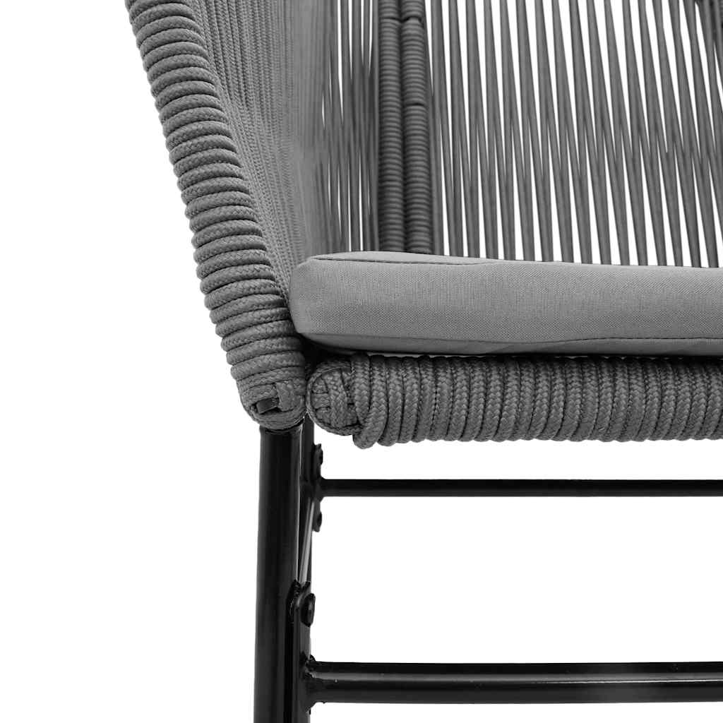 5-Delige Tuinset Met Kussens Poly Rattan Glas