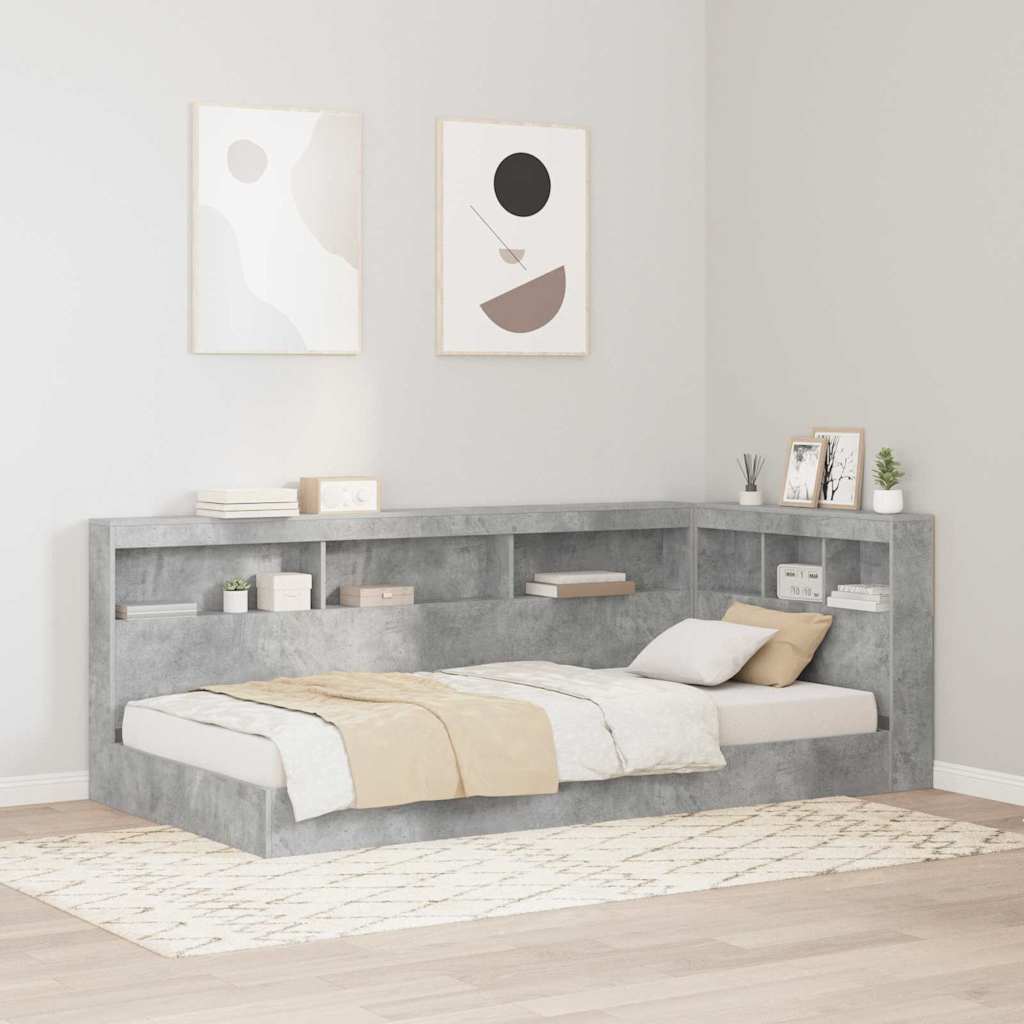 Boekenkast Bed Met Opslag Bewerkt Hout