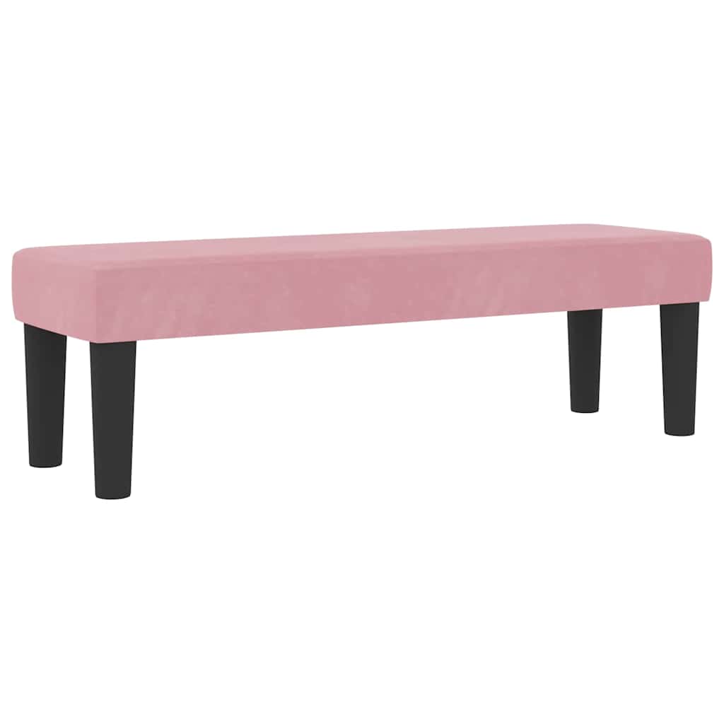 Boxspring Bed Met Hoofdeinde Fluweel Roze