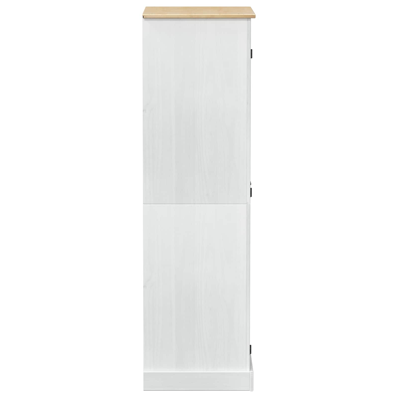 Kasten Met Plank 76 X 50 X 170 Cm Massief Grenenhout