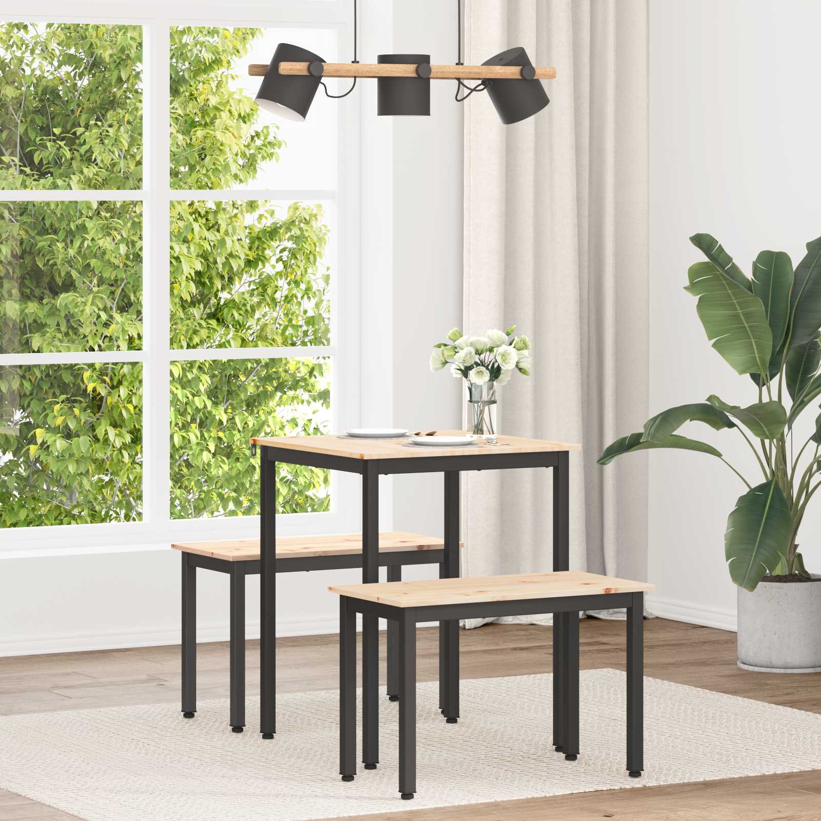 Eettafel Massief Grenenhout