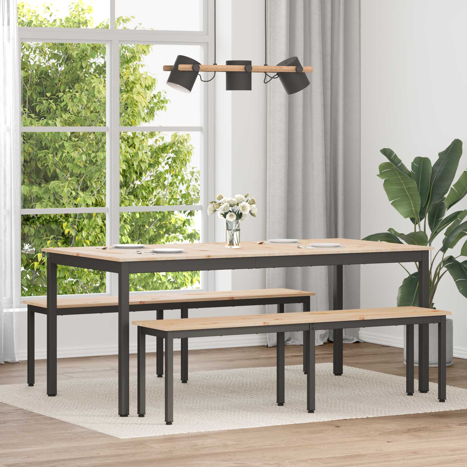 Eettafel Massief Grenenhout