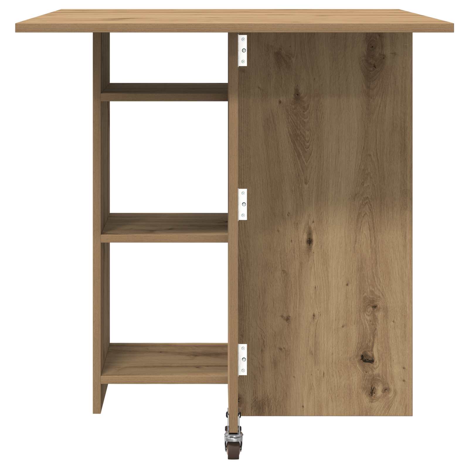 Eettafel 115 X 70 X 75 Cm Bewerkt Hout