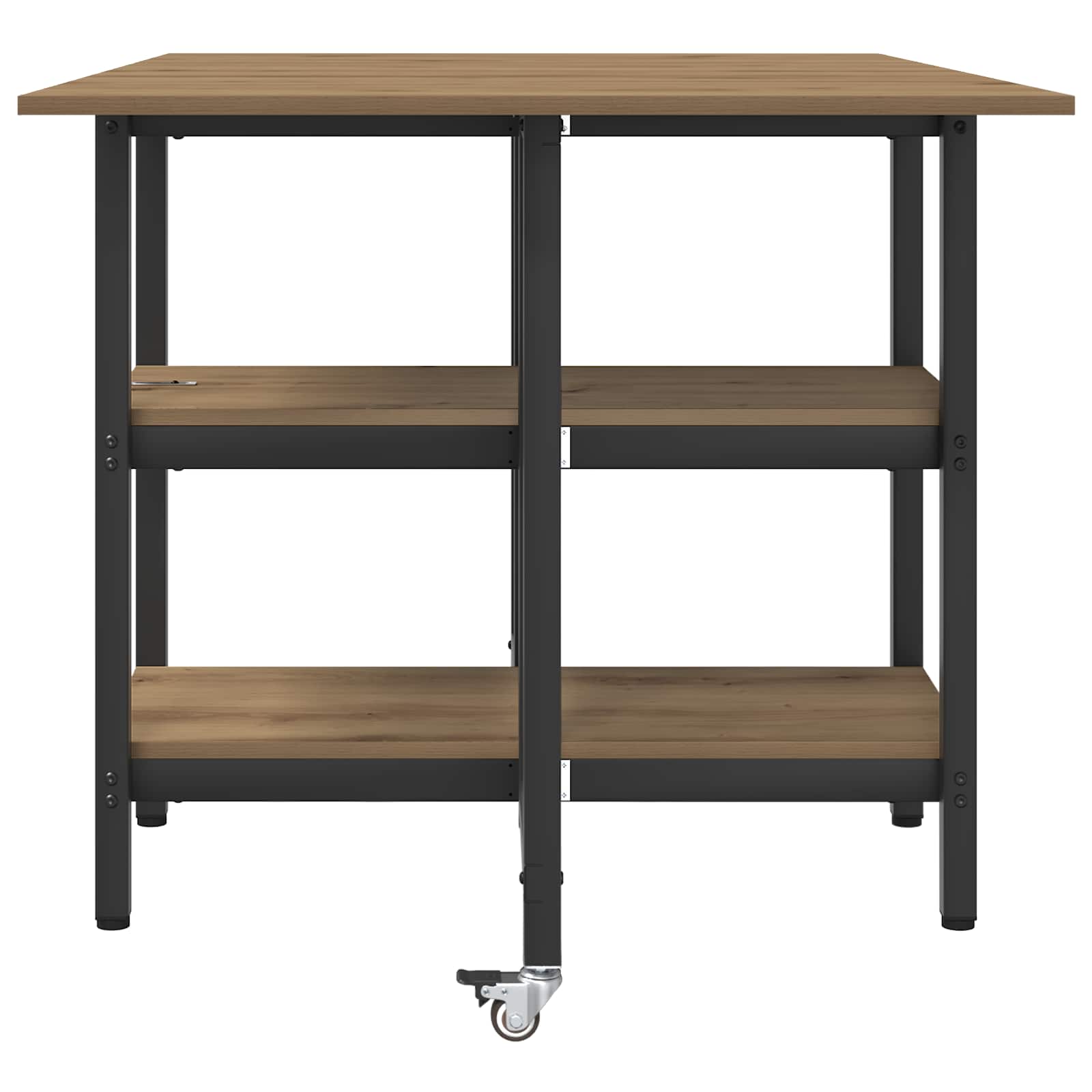 Eettafel 122 X 80 X 76,5 Cm Bewerkt Hout