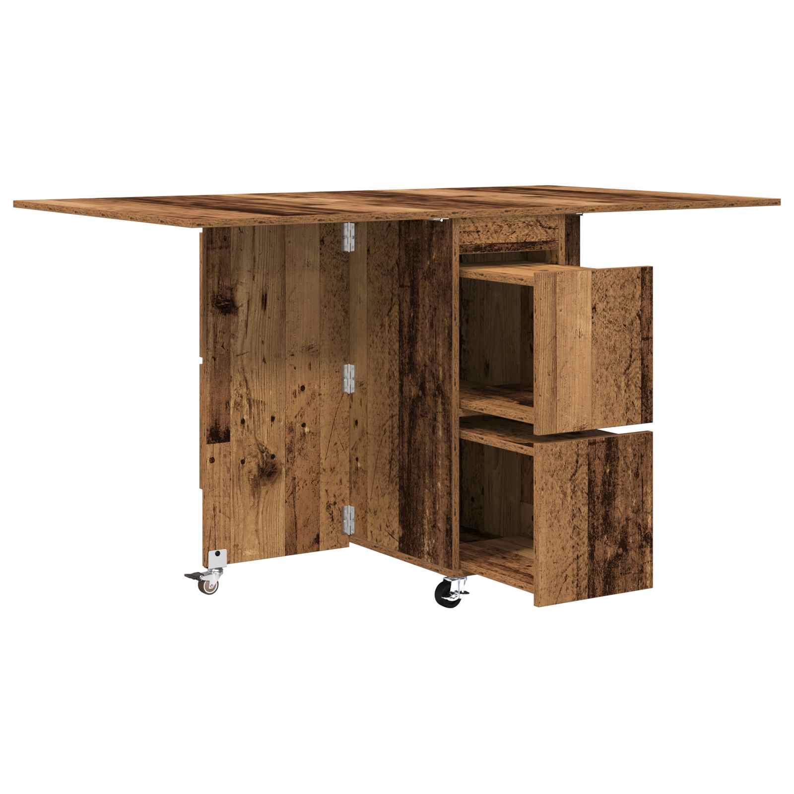 Eettafel 140 X 80 X 77 Cm Bewerkt Hout Rechthoekig
