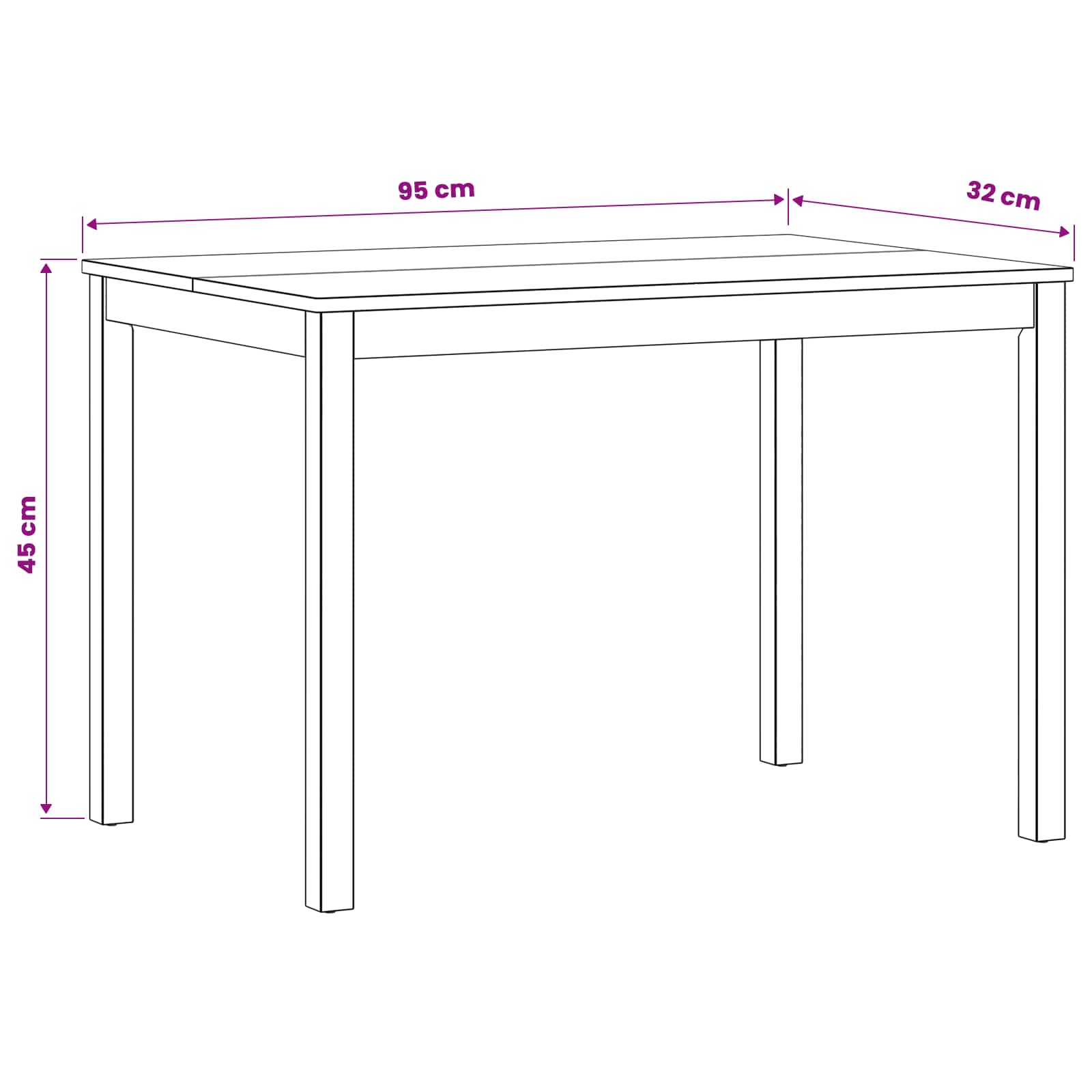 Eettafel Massief Eikenhout Naturel Rechthoekig