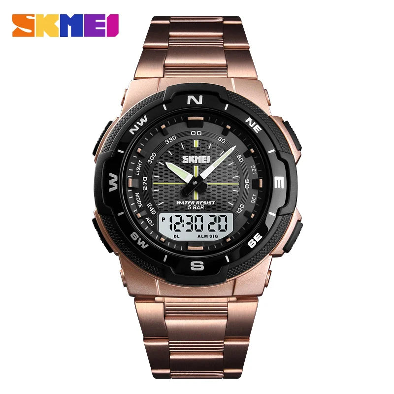 2025 Men Watch Top Brand Luxury Business Waterproof Wrist Watch Men Fashion Quartz Sports Watches Stainless Steel Mens Watches