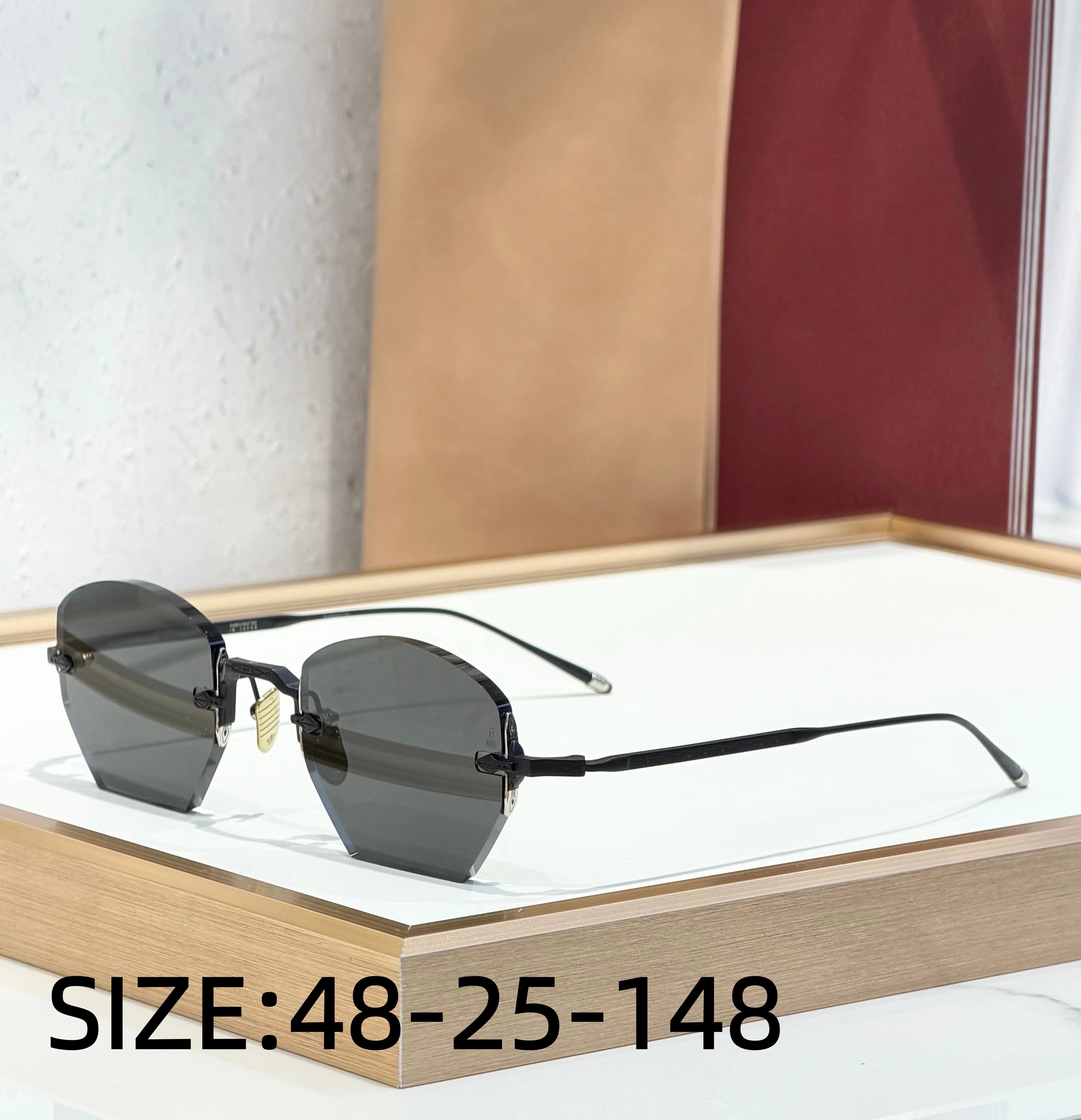 OATMAN Luxury Hexagonal No Frame Sunglasses Premium Alloy Business Elegant Handcrafted Designer Inspired Minimalist
