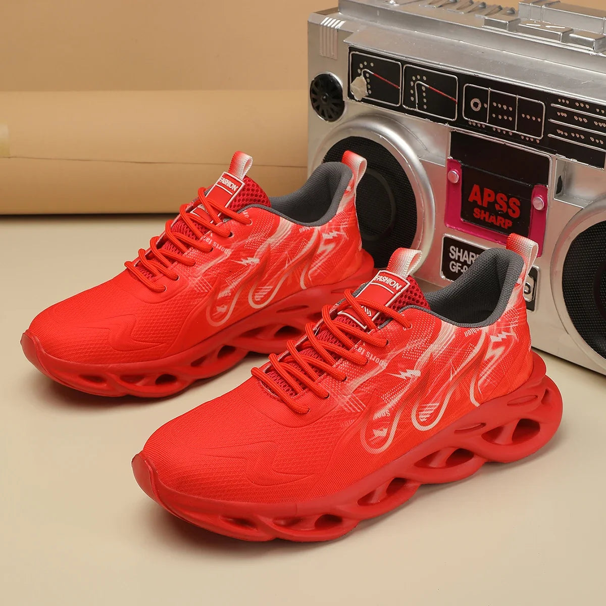 Sneakers Man Running Shoes Women Lightweight Mesh Breathable Comfortable Flat Soft Tennis Shoes Unisex Lace-up