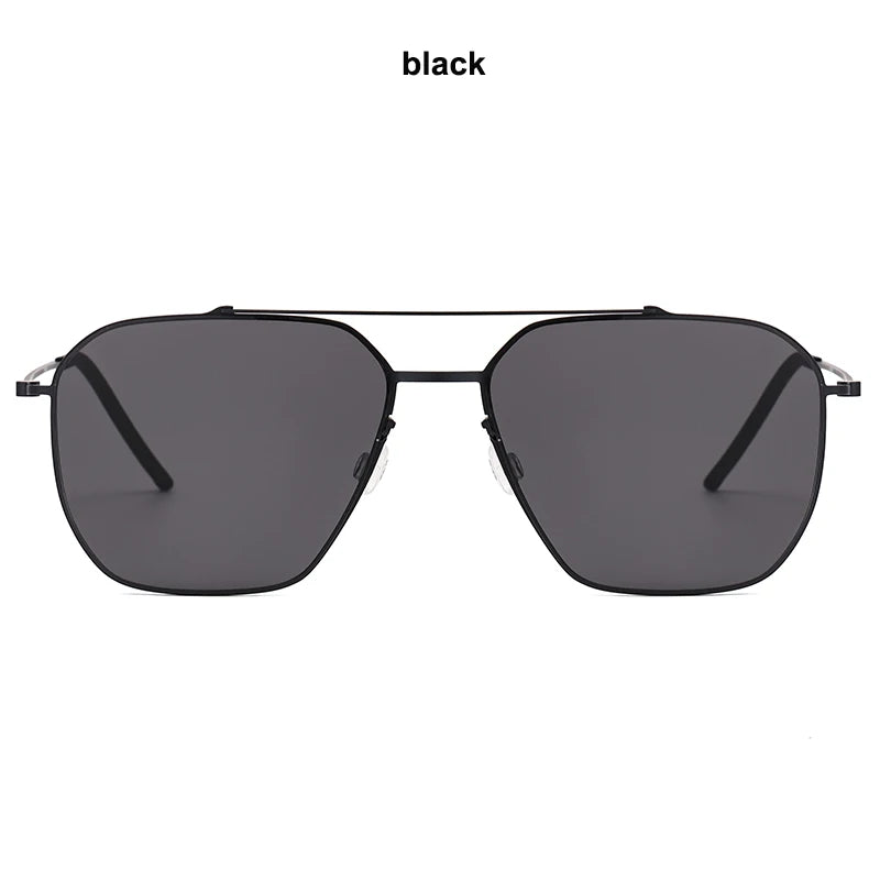 TAGHezekiah Danish Design Sunglasses Men L8804 Ultralight titanium Sunglass Women 2025 Outdoor Driving UV400 Square Sun Glasses