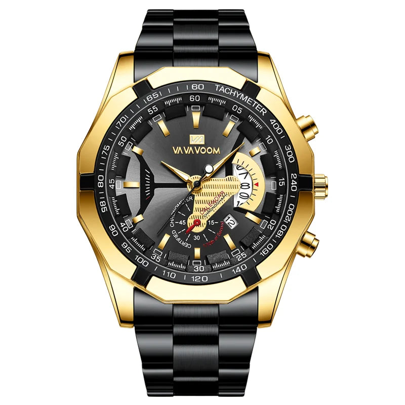2023 Top Brand Luxury Watch Fashion Selling Gold Sports Casual Quartz Travel Wristwatch Waterproof Mens Clock Relogio Masculino