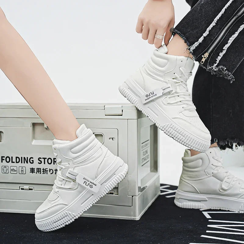 Men's Casual Sneaker Spring High-top Male Sneakers Shoes for Men Skateboard Sports Leisure Wear-resistant Non-Slip All-match New
