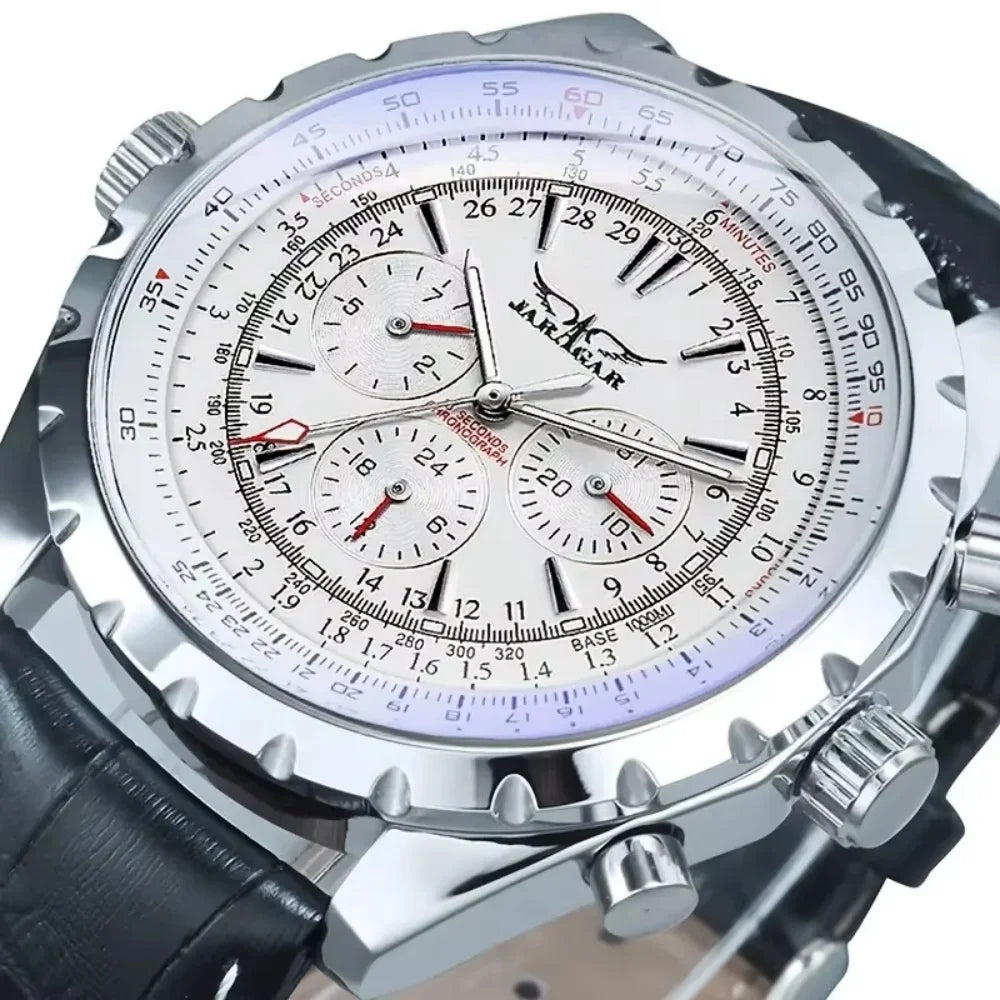 High-End Men's Watches Are a Stylish and Functionally Practical Mechanical Timepiece Made of Stainless Steel, Featuring a Hollow Design and a Large Dial. Its Attractive Appearance Makes It Suitable for Everyday Gifts, and It