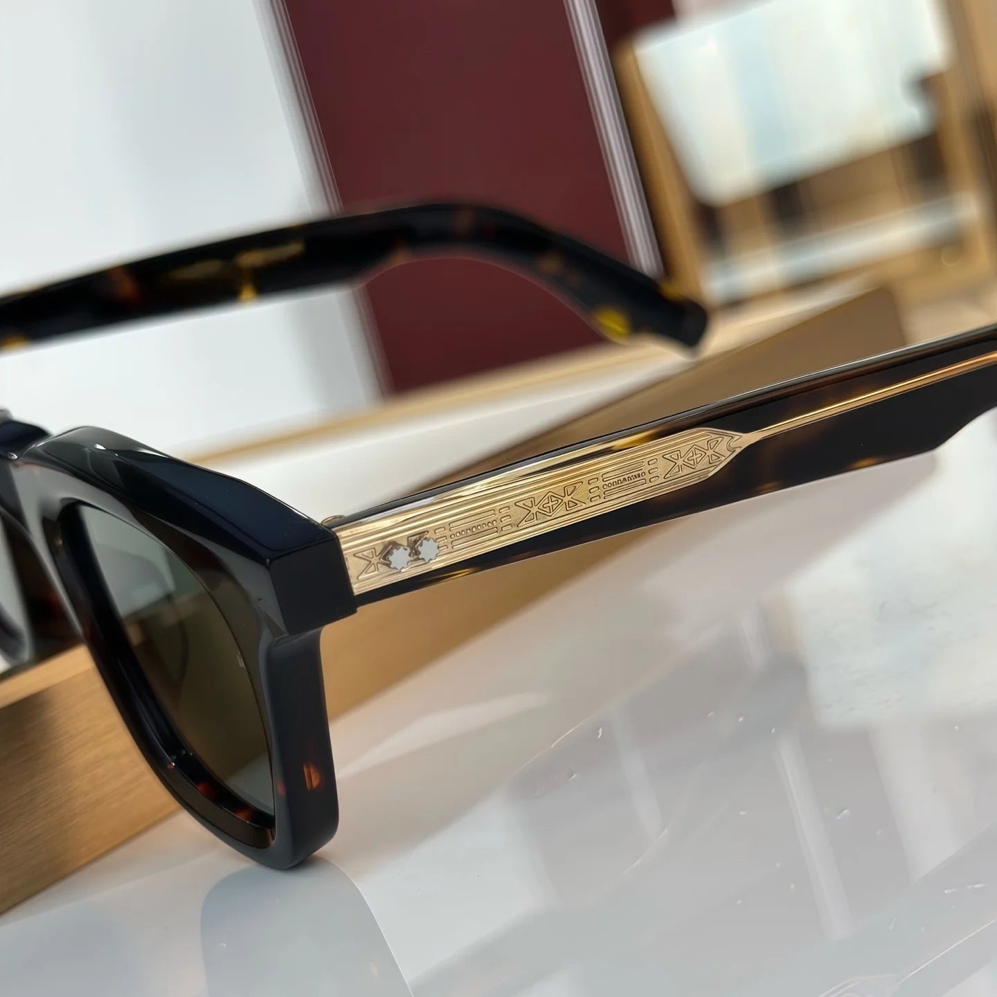 JMM LECLAIR Sunglasses Men Fashion Travel Sunglasses Square Thick Acetate Popular Luxury Brand Women's Sunglasses in Trend