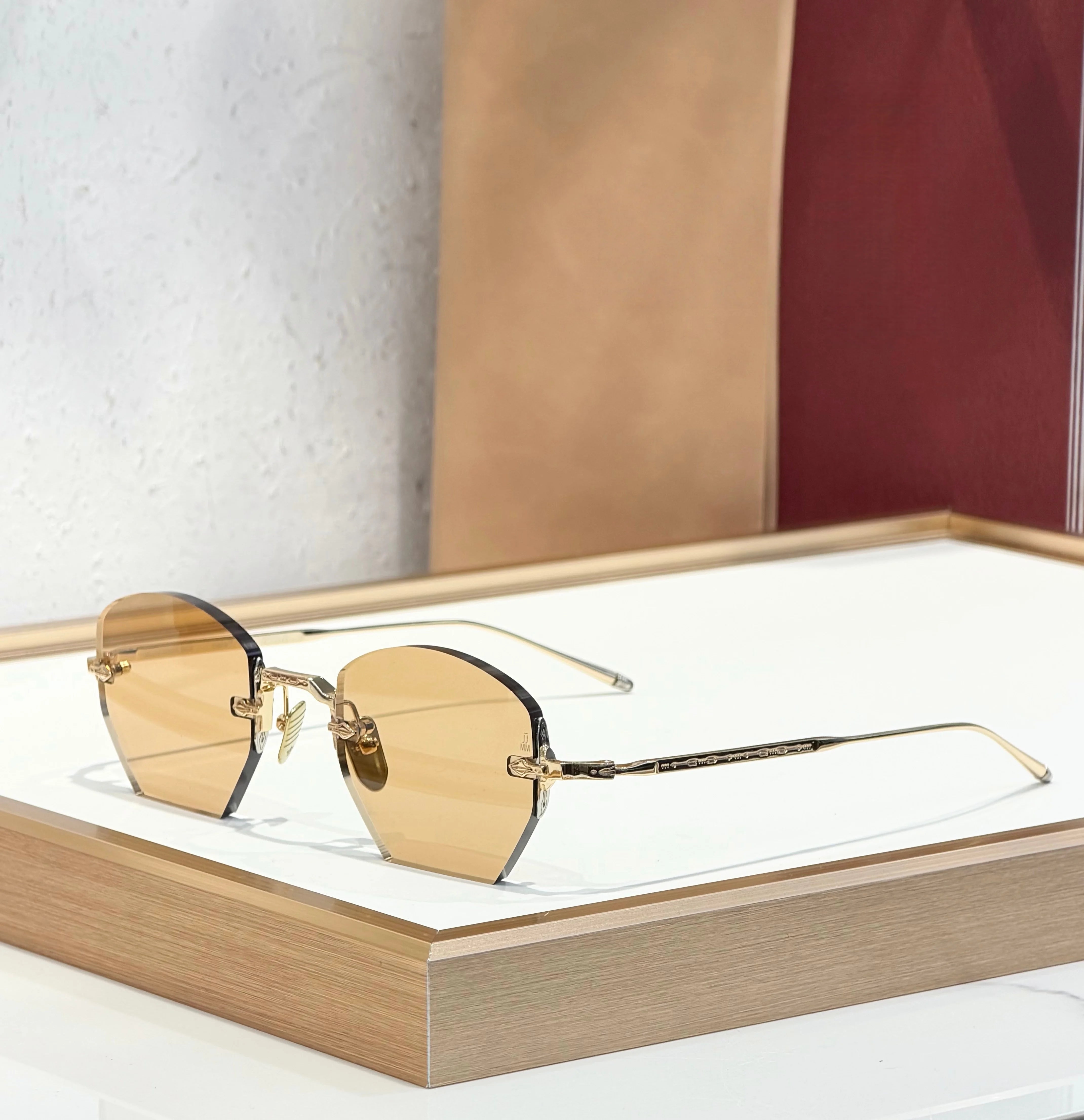 OATMAN Luxury Hexagonal No Frame Sunglasses Premium Alloy Business Elegant Handcrafted Designer Inspired Minimalist