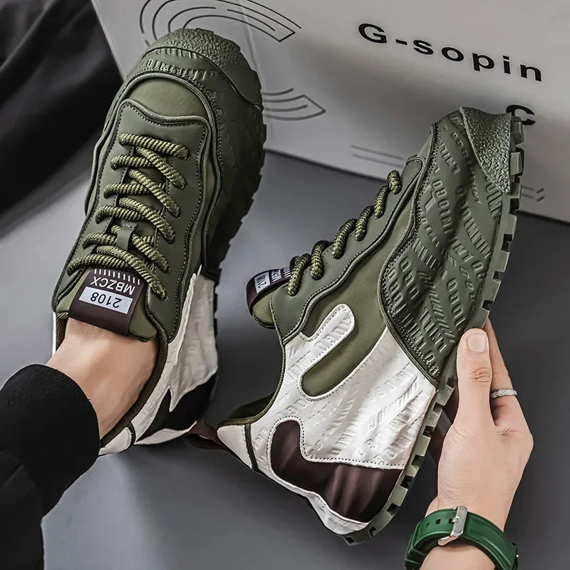 2026 Chunky Sneakers Mens Designer Sport Shoes Men's Fashion Casual Mesh Breathable Increased Platform Shoes Zapatillas Comodas