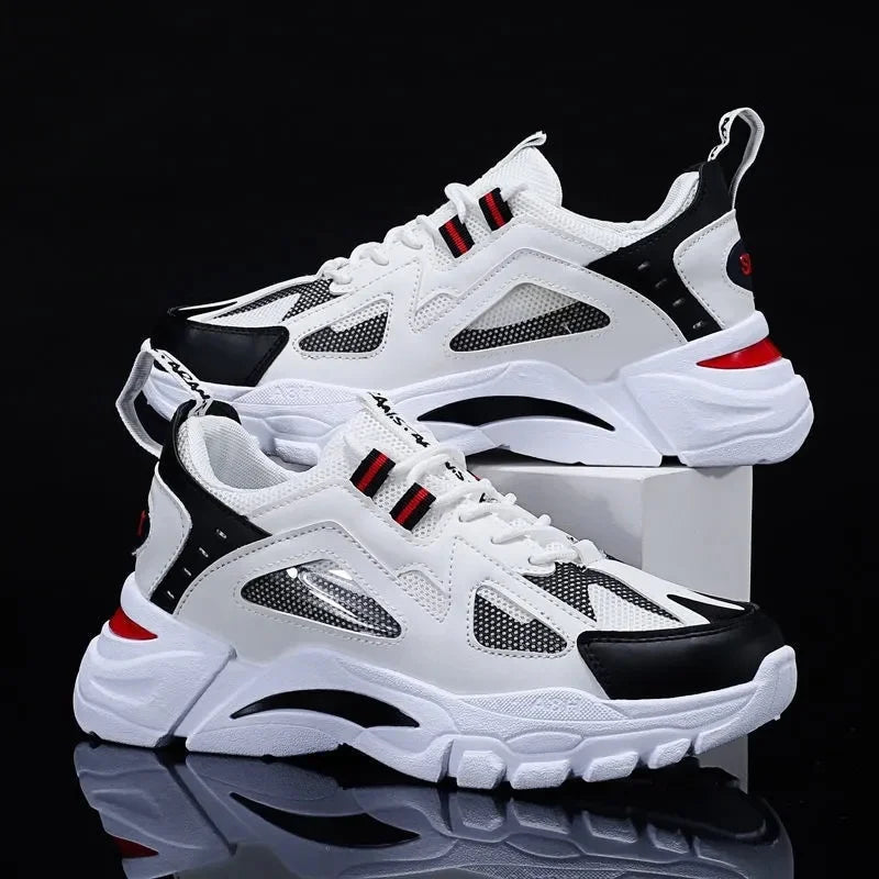 Men's Fashion Chunky Sneakers Lightweight Breathable Outdoor Walking Shoes Trendy Platform Casual Sports Shoes for Men
