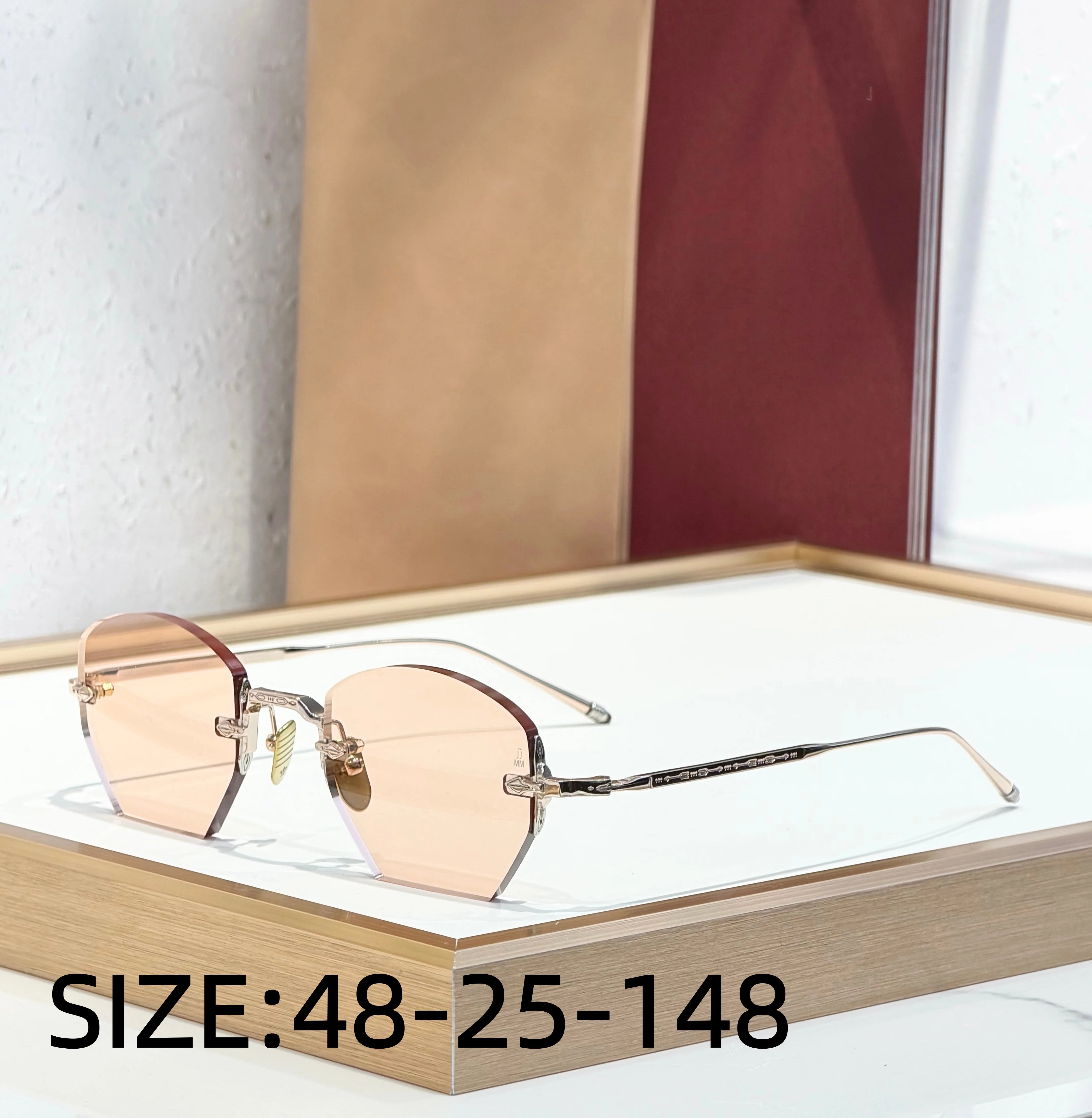 OATMAN Luxury Hexagonal No Frame Sunglasses Premium Alloy Business Elegant Handcrafted Designer Inspired Minimalist