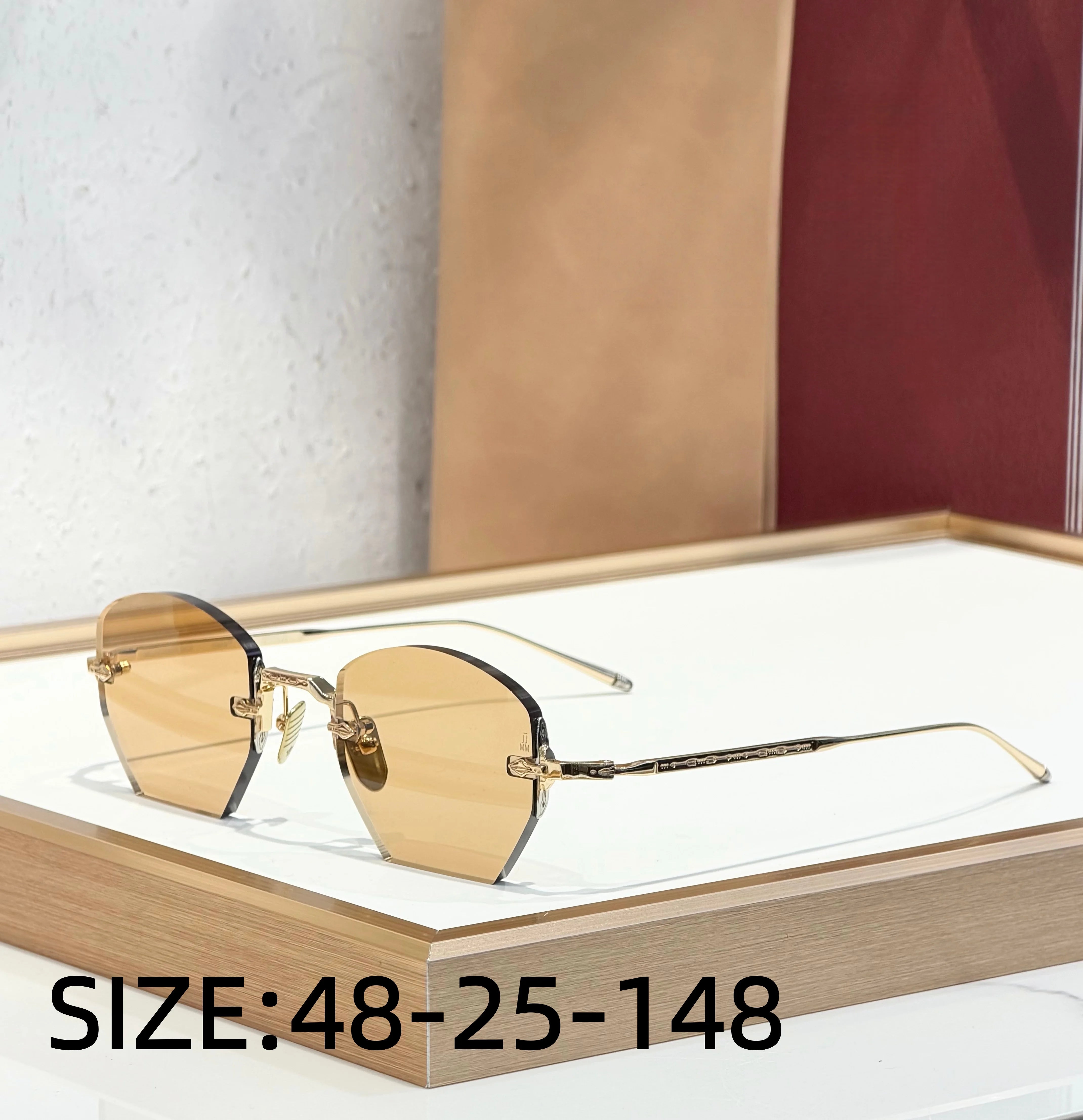 OATMAN Luxury Hexagonal No Frame Sunglasses Premium Alloy Business Elegant Handcrafted Designer Inspired Minimalist