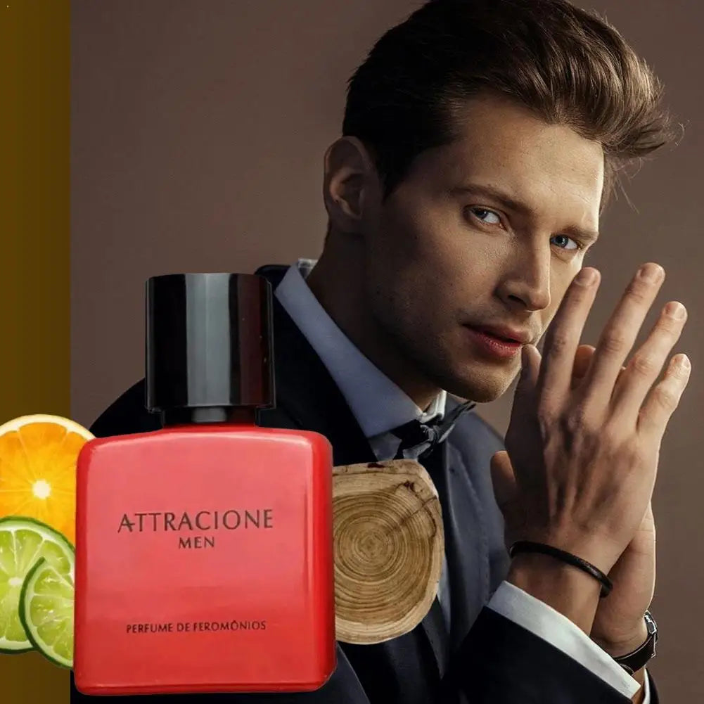 Pheromone Men's Perfume Long Lasting Wood Scented Perfume Enhance Natural Attractiveness Date Perfume Body Spray Makeup Gift