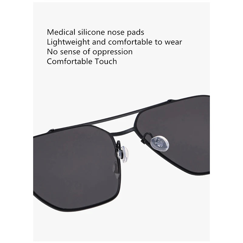 TAGHezekiah Danish Design Sunglasses Men L8804 Ultralight titanium Sunglass Women 2025 Outdoor Driving UV400 Square Sun Glasses