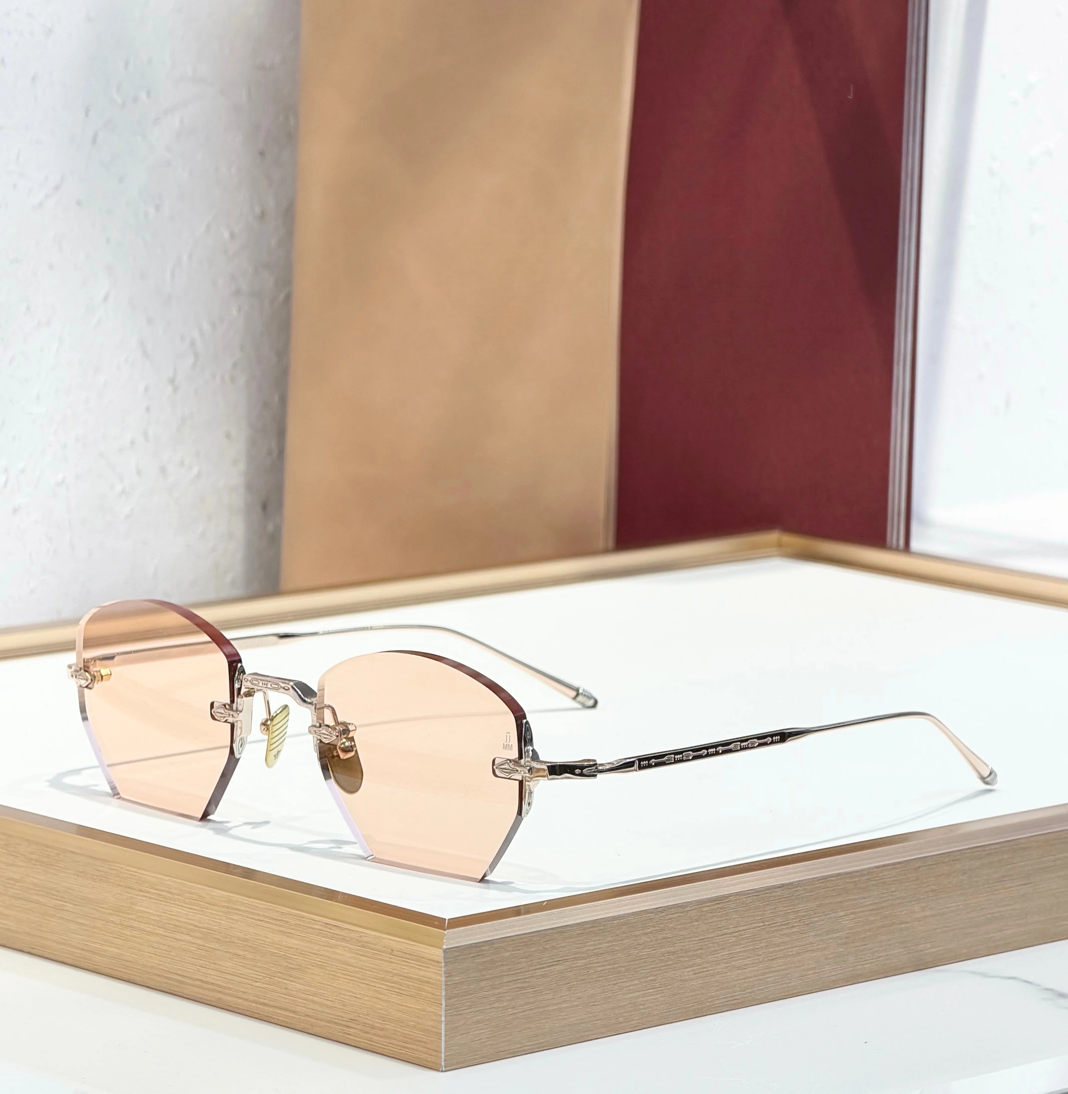 OATMAN Luxury Hexagonal No Frame Sunglasses Premium Alloy Business Elegant Handcrafted Designer Inspired Minimalist