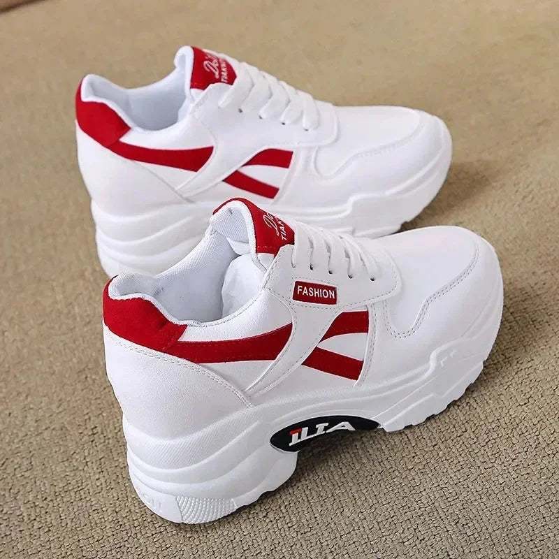 Sneakers Women Platform Inner Increase Shoes Woman Casual Trainers Ladies Chunky Sneakers Zapatos Para Mujeres Tennis Feminino