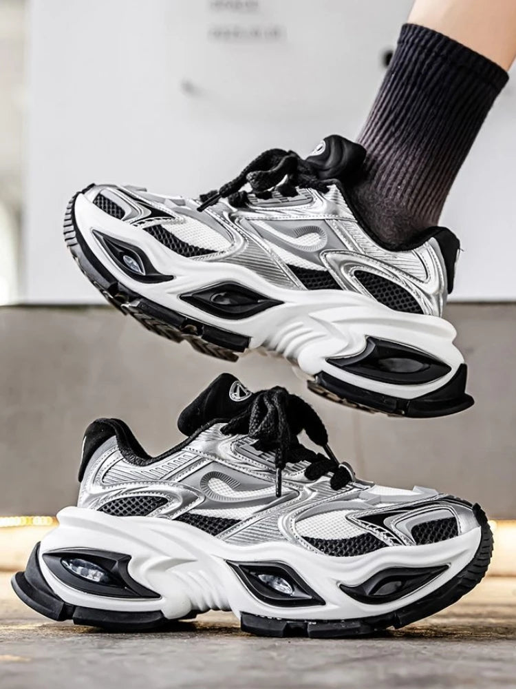 Low-Top Thick Platform Man Casual Sneaker Spring and Autumn Designer Trend 2025 Comfortable High Quality Sports Shoes for Men