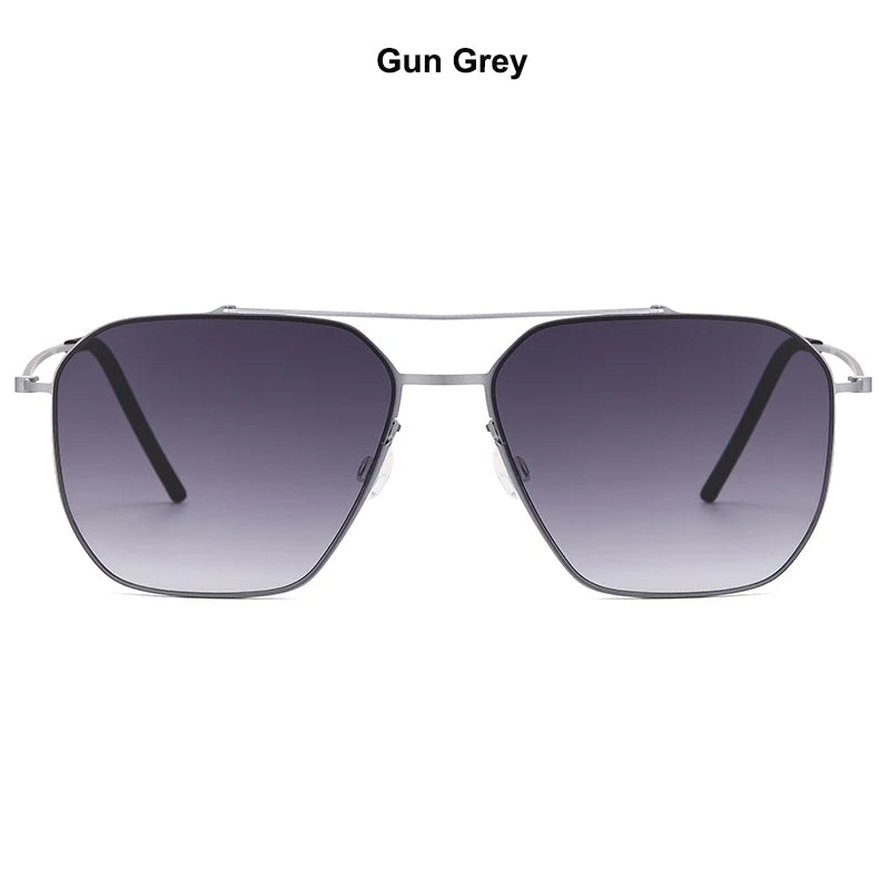 TAGHezekiah Danish Design Sunglasses Men L8804 Ultralight titanium Sunglass Women 2025 Outdoor Driving UV400 Square Sun Glasses