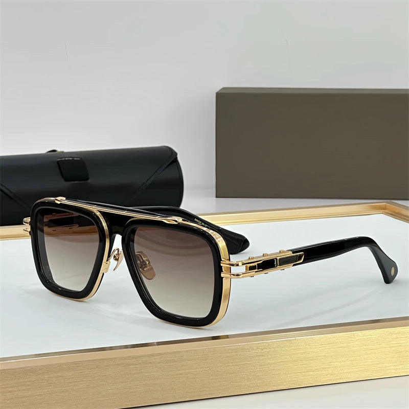 DILTA LXN-EVO DTS403 Luxury Designer Pilot Sunglasses for Women Fashion UV400 Outdoor Double Bridge lunette soleil femme