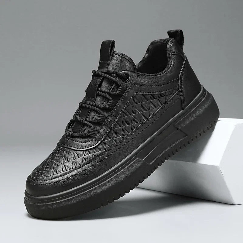 Fashion White Men Casual Sneakers Outdoor Platform Runing Shoes Breathable Mens Sport Shoes Light Walking Shoes Tennis Shoes