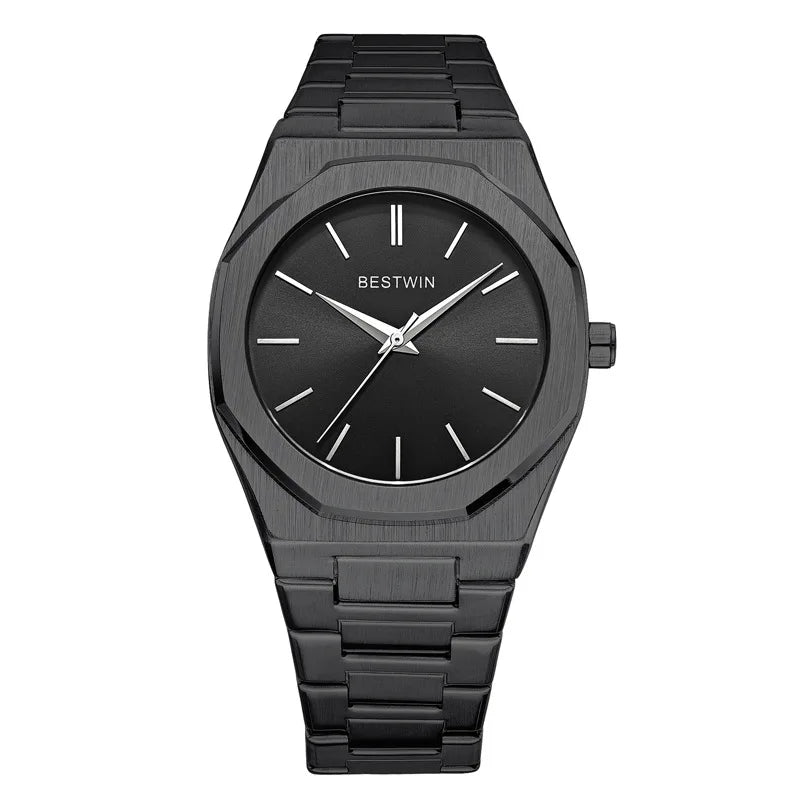 New Watches for Men Luxury Stainless Steel Strap Classic Business Waterproof Quartz Wristwatches Male Clock Relogio Masculino