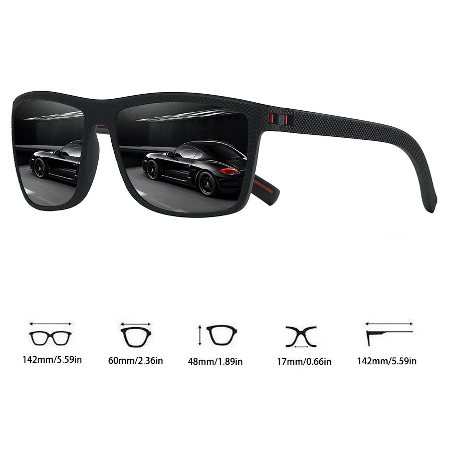 24PCS Fashion Eyewear Square Sunglasses Men Women Fishing Driving Man Luxury Brand Designer Sun Glasses