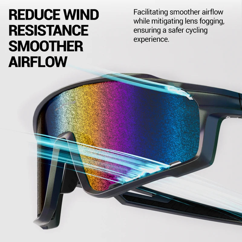 KAPVOE Nano Lenses Cycling Glasses Fashion Outdoor Sports Bicycle Sunglasses Men MTB Cycling Sunglasses Women Road Bike Glasses