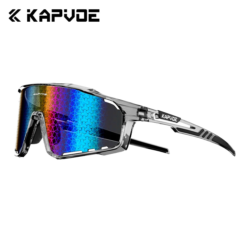 KAPVOE Nano Lenses Cycling Glasses Fashion Outdoor Sports Bicycle Sunglasses Men MTB Cycling Sunglasses Women Road Bike Glasses