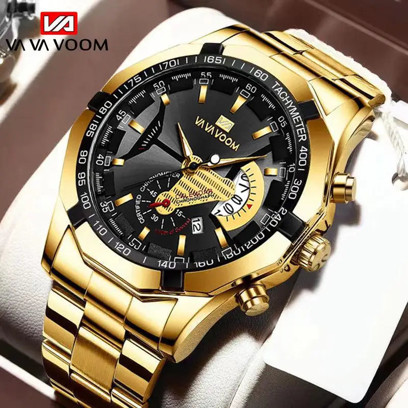 2023 Top Brand Luxury Watch Fashion Selling Gold Sports Casual Quartz Travel Wristwatch Waterproof Mens Clock Relogio Masculino
