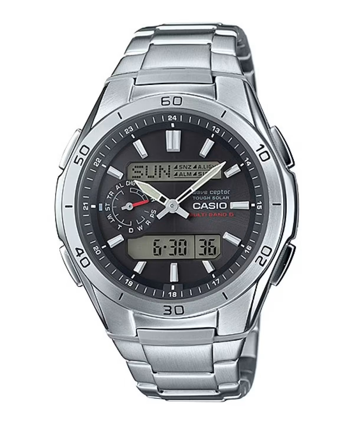 Casio Horloges Casio Wave Ceptor Multibadn 6 Tough Solar
