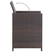 1 Tuinset Met Kussens Poly Rattan