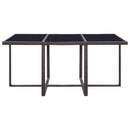 1 Tuinset Met Kussens Poly Rattan
