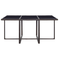 1 Tuinset Met Kussens Poly Rattan
