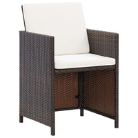 1 Tuinset Met Kussens Poly Rattan
