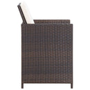 1 Tuinset Met Kussens Poly Rattan