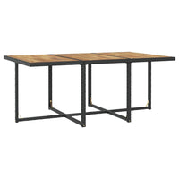 11-Delige Tuinset Met Kussens Poly Rattan Zwart