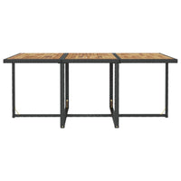 11-Delige Tuinset Met Kussens Poly Rattan Zwart