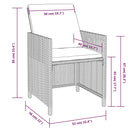 11-Delige Tuinset Met Kussens Poly Rattan Zwart