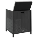 13-Delige Tuinset Met Kussens Poly Rattan Zwart En Bruin