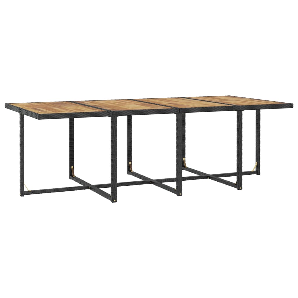13-Delige Tuinset Met Kussens Poly Rattan Zwart En Bruin