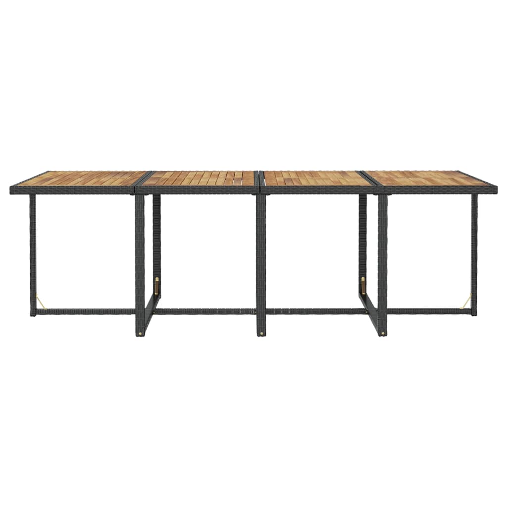 13-Delige Tuinset Met Kussens Poly Rattan Zwart En Bruin