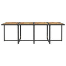 13-Delige Tuinset Met Kussens Poly Rattan Zwart En Bruin